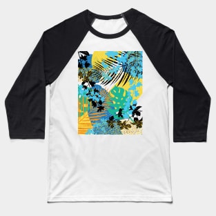 Tropical Leaves Baseball T-Shirt